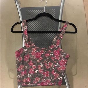 Flower Crop Top - Brandy Melville